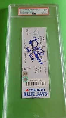 Miguel Cabrera 500 HR Ticket 2021 Detroit Tigers Signed Autographed PSA 9 Auth