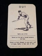 1953 L & F INC BASEBALL CARD OUT/Bunt. Ex/Mt Vintage  Rare