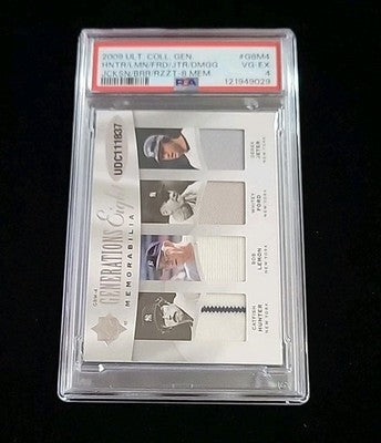 2009 ULTIMATE COLLECTION GENERATIONS EIGHT MEMORABILIA #G8M4 17/35 DiMaggio PSA