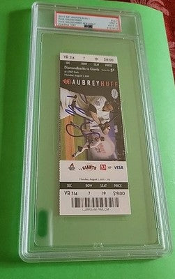 Paul Goldschmidt 2011 Signed MLB Debut Ticket Autograph Yankees Rookie PSA 9/10