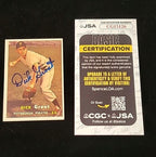 Dick Groat, "Autographed," 1957  TOPPS Signed Card  Pittsburgh Pirates JSA COA