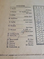 Chicago Cubs vs. Brooklyn Dodgers 1950 Game Scorecard/Program • Jackie Robinson