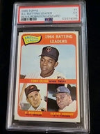 1965 Topps A.L. Batting Leader Tony Oliva, Brooks Robinson, Howard #1 PSA 5