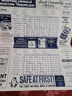 Tony Conigliaro 1964 Boston Red Sox Program 1st HR Opening Day  Scored⚾️ NR/Mint