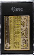 Matty Alou 1961 Topps #327 Rookie Card Giants San Francisco Baseball SGC 5.5 Ex+