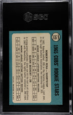 1965 TOPPS GLENN BECKERT ROOKIE BASEBALL CARD #549 Chicago Cubs SGC 7 NEAR MINT