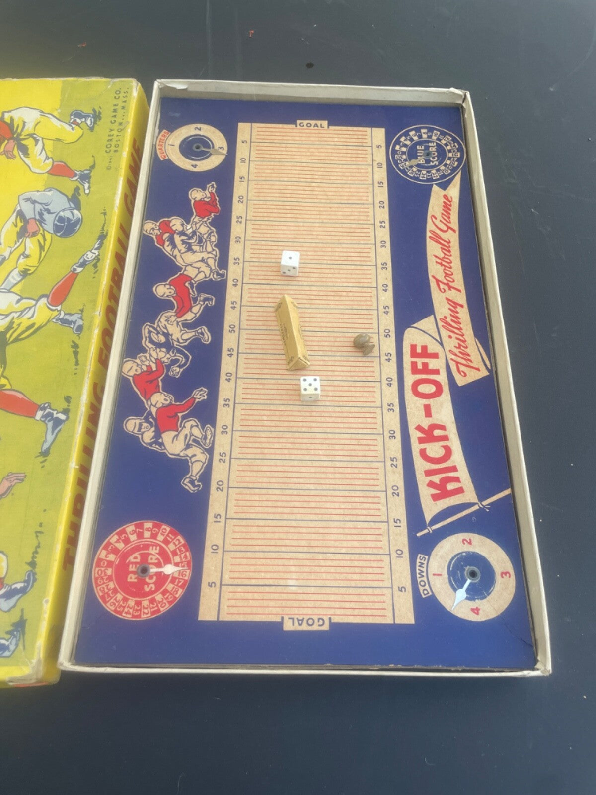 VINTAGE 1941 FOOTBALL GAME COREY GAME CO RARE