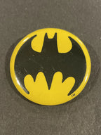 Share Batman Vintage 1980's Black & Yellow 1989 Bat Signal Logo Button Pin Pinback