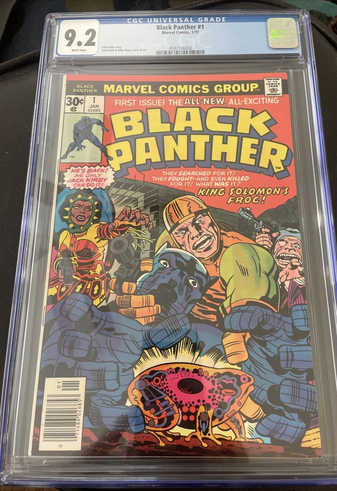 Black Panther 1 Marvel 1977 Comic Book Collectible CGC 9.2 Near Mint White Pages