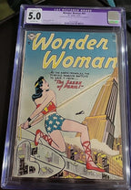 WONDER WOMAN #69 INCREDIBLY BEAUTIFUL BOOK!! 1954 CGC 5.0 Restored Grade