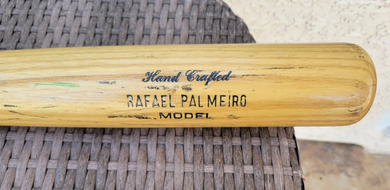 RAFAEL PALMEIRO  1992-1995 GAME USED Worth Model Bat TEXAS RANGERS-Baltimore