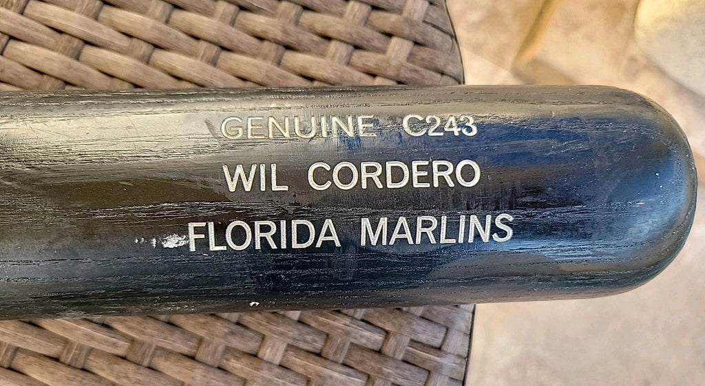 Wil Cordero Florida Marlins GAME Used  C243 Baseball BAT Un CRACKED,2004