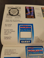 Bon Jovi 1993 Keeping the Faith Genuine Proof Sheet mock ups for Concert Tour