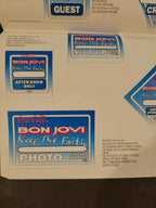 Bon Jovi 1993 Keeping the Faith Genuine Proof Sheet mock ups for Concert Tour