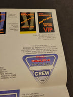 Bon Jovi 1993 Keeping the Faith Genuine Proof Sheet mock ups for Concert Tour