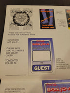 Bon Jovi 1993 Keeping the Faith Genuine Proof Sheet mock ups for Concert Tour
