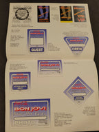 Bon Jovi 1993 Keeping the Faith Genuine Proof Sheet mock ups for Concert Tour
