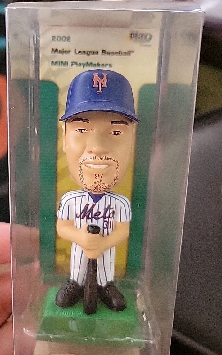 Lot of 4 MLB Mini Bobbleheads 2002 – Ichiro, Piazza, Giambi – Alex Rodriguez NIB