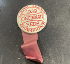 1939 CINCINNATI REDS NATIONAL LEAGUE CHAMPIONS PIN with ribbon