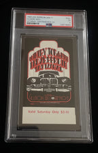 1969 Led Zeppelin Full Ticket Full Rock Legends Fillmore West PSA 5 EX