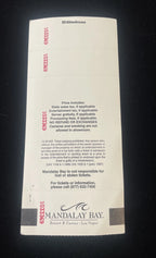 LYNYRD SKYNYRD/TED NUGENT Concert Full Ticket Las Vegas 08/11/01