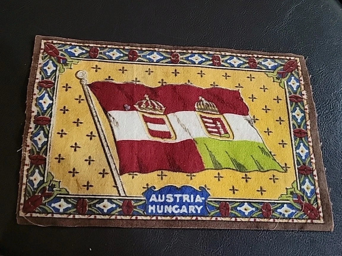 1900's Tobacco Cigar Box Felt Flannel Flag Austria-Hungary