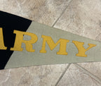 Share RARE 1920'S 31.5" ARMY HAND SEWN ORIGINAL FELT PENNANT-MULES-WEST POINT NEW YORK
