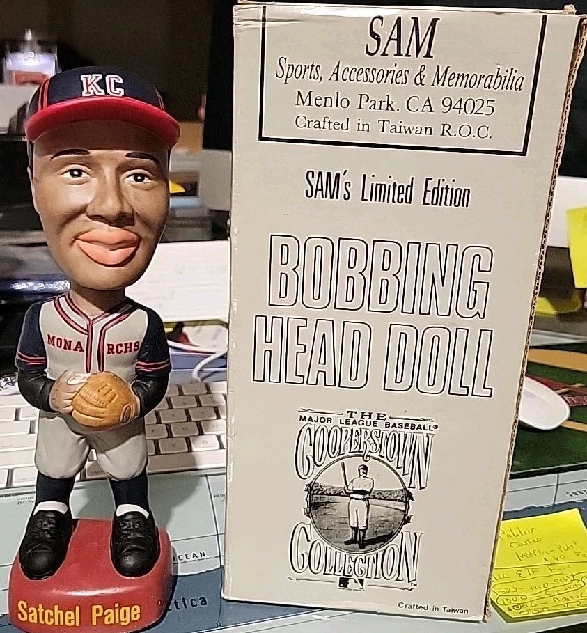 SATCHEL PAIGE MONARCHS SAM Inc Bobble Bobbling Head - Mint In Box #1210
