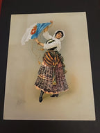 Antique 1903 Turkish Trophies Portugal Cigarette Advertising Tobacco Card 6x8"