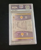 2009-10 Upper Deck Dual Game Materials Kareem Abdul-Jabbar Jerry West /PSA 8