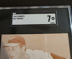 1963 Exhibits Stat Back Milt Pappas Baltimore Orioles SGC 7 Nr/Mt
