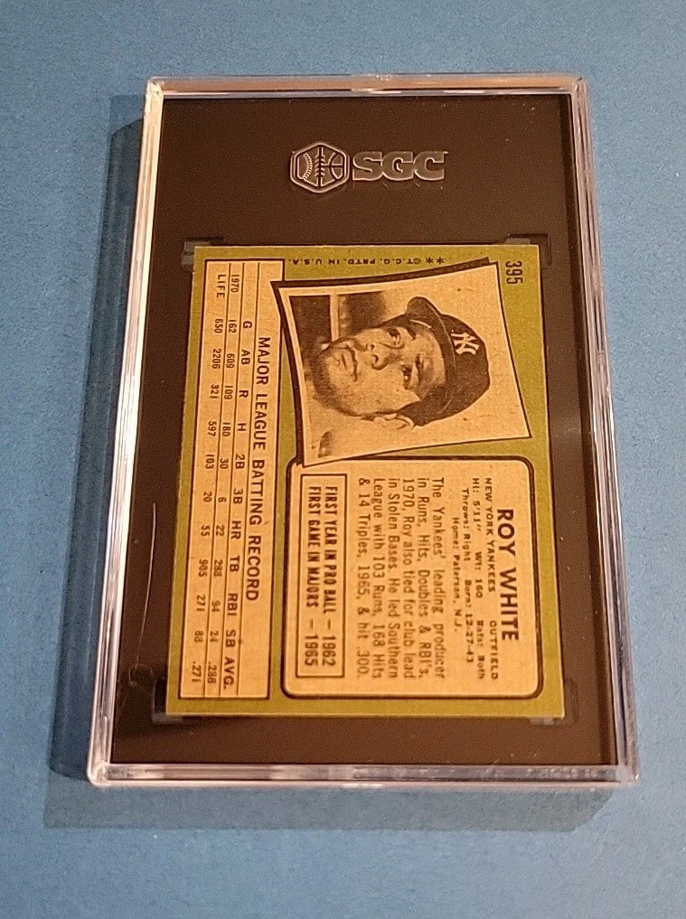 1971 Topps Baseball Set Break #395 Roy White SGC 6 EX-MT