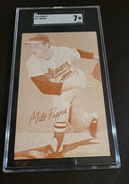 1963 Exhibits Stat Back Milt Pappas Baltimore Orioles SGC 7 Nr/Mt