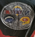 VINTAGE Super Bowl XXIX 29 Shirt Adult XL San Francisco 49ers Chargers NUTMEG