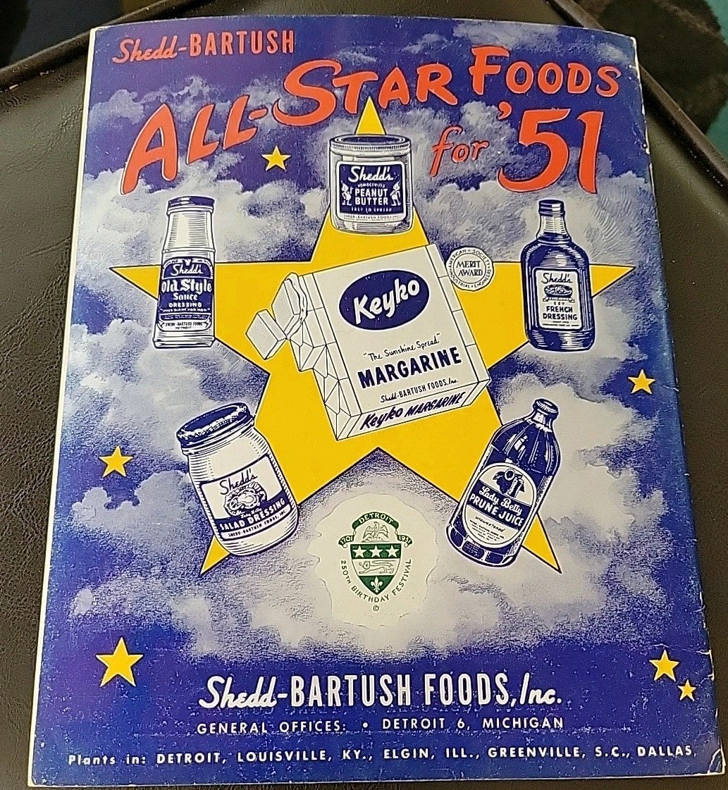 1951 MLB BASEBALL ALL STAR GAME PROGRAM EX CONDITION BRIGGS STADIUM DETROIT