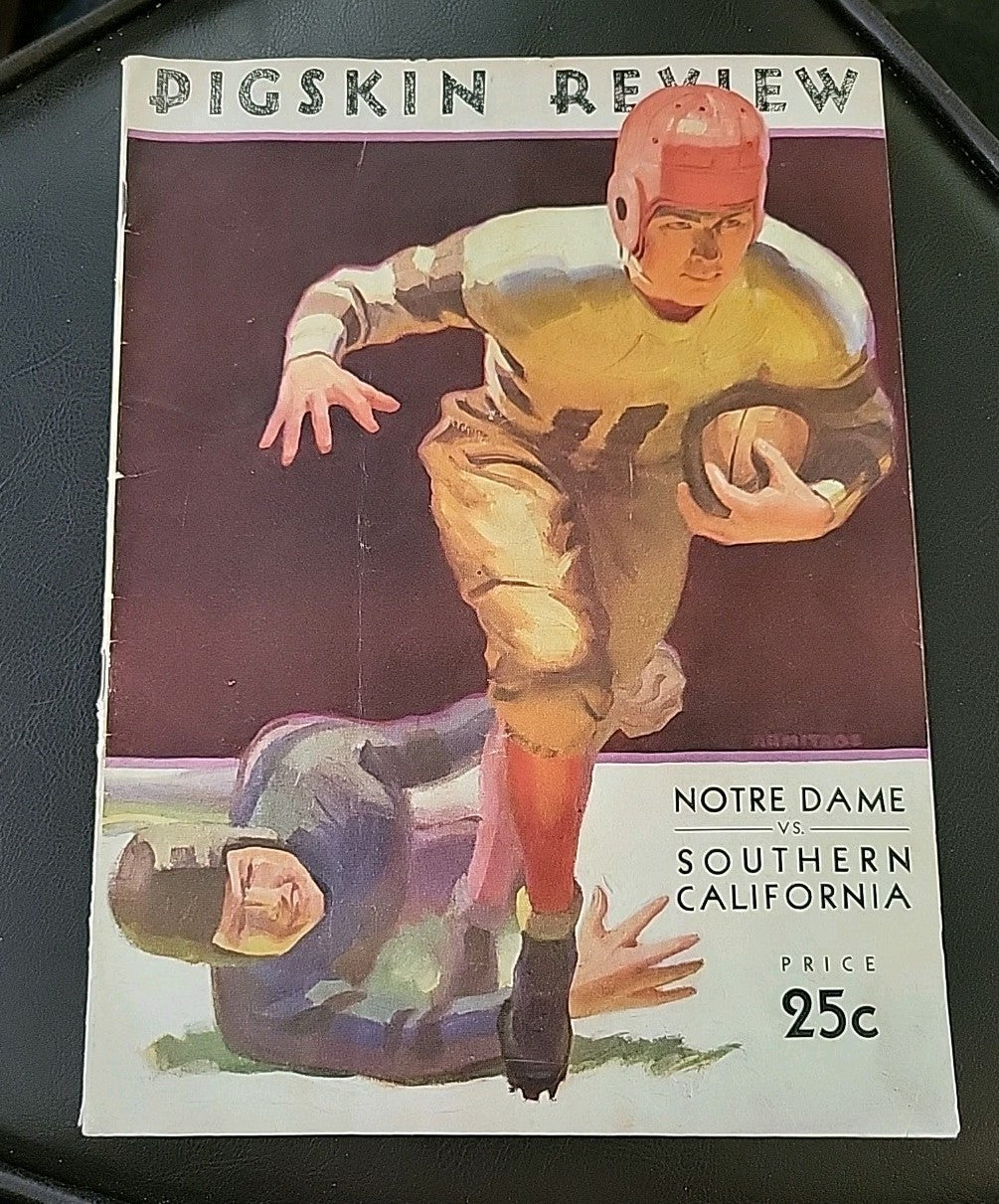 1932 Notre Dame vs USC football program Trojans Win National Championship