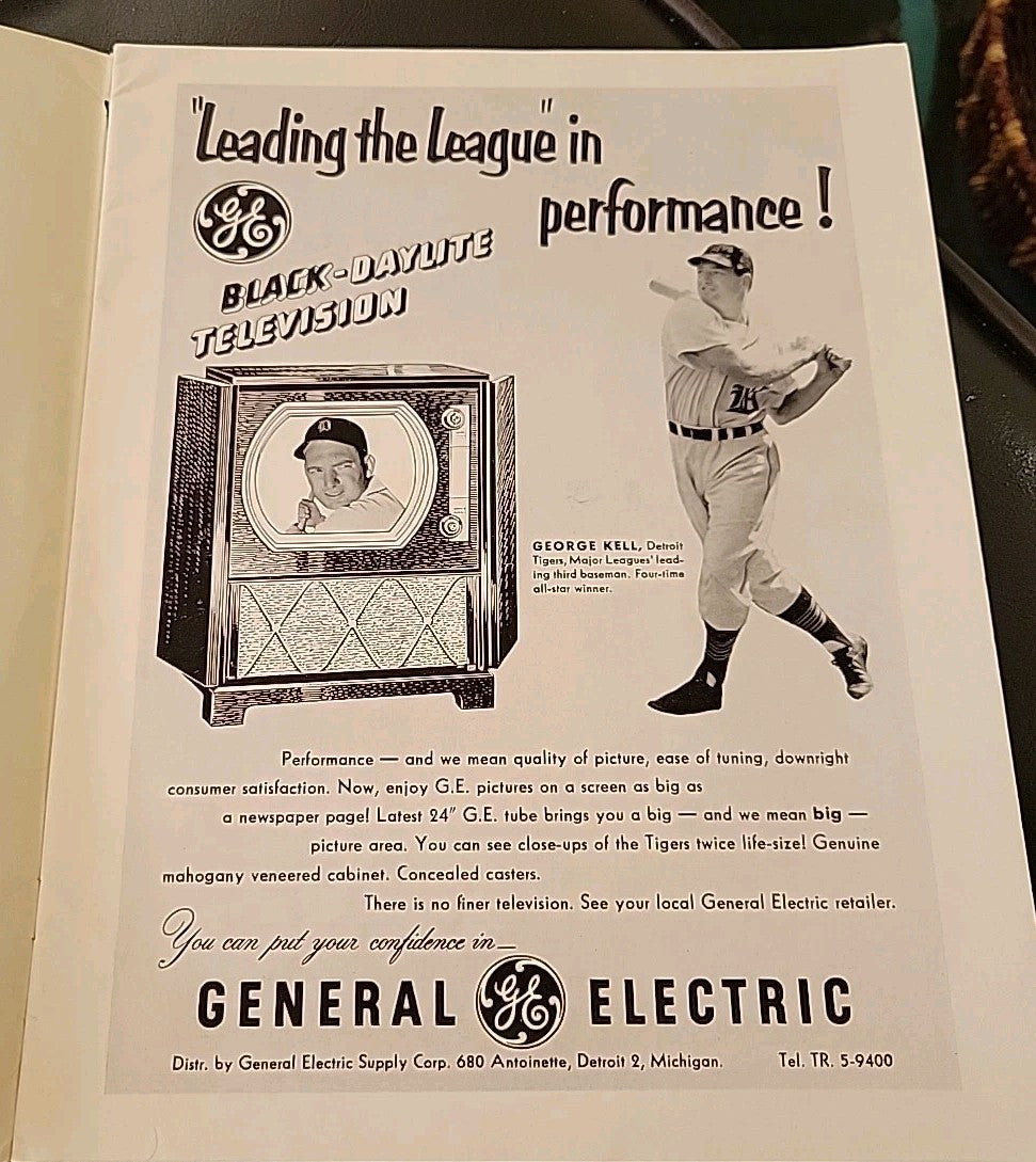 1951 MLB BASEBALL ALL STAR GAME PROGRAM EX CONDITION BRIGGS STADIUM DETROIT