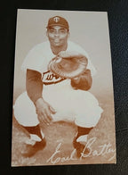 Earl Battey 1963 Exhibit Red Stats On Back Ex Minnesota Twins