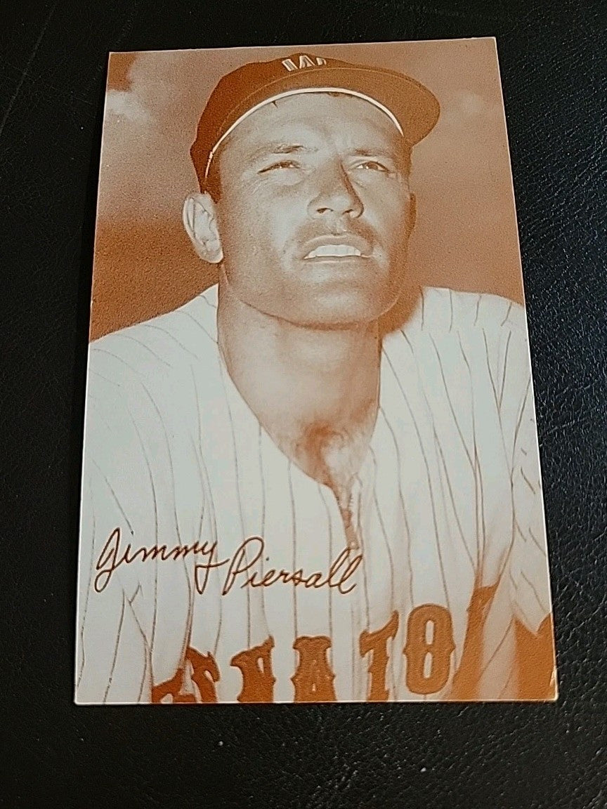 Jimmy Piersall  1963 Exhibit Red Stats On Back VG/EX  Washington Senators