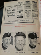 San Francisco Giants Program and Scorecard 1966  Unused Condition Willie MAYS