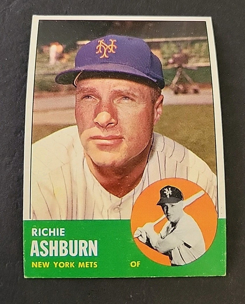 1963 TOPPS #135 RICHIE ASHBURN EX-MT METS HOF Centered NICE