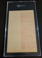 1963 Exhibits Stat Back Milt Pappas Baltimore Orioles SGC 7 Nr/Mt