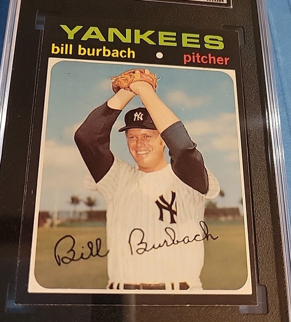1971 Topps New York Yankees Bill Burbach #683 SGC 6 Ex/Mt  SHORT PRINT