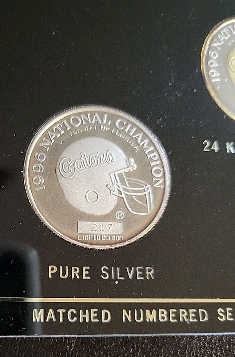 UNCIRCULATED University of Fla. 1996  Silver Coins Proof Set Silver Gold Bronze