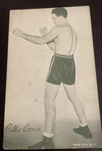 Billy Conn Boxing Exhibit Arcade Card - 1940's VG/EX