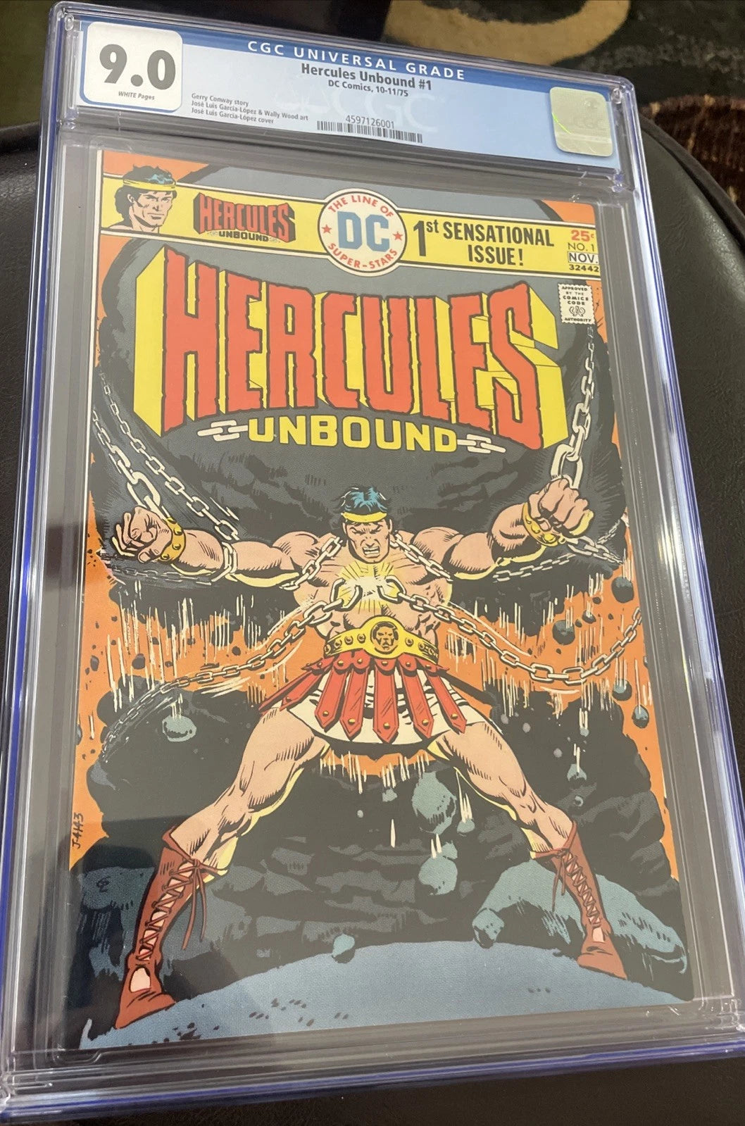 1975 HERCULES UNBOUND #1 CGC 9.0