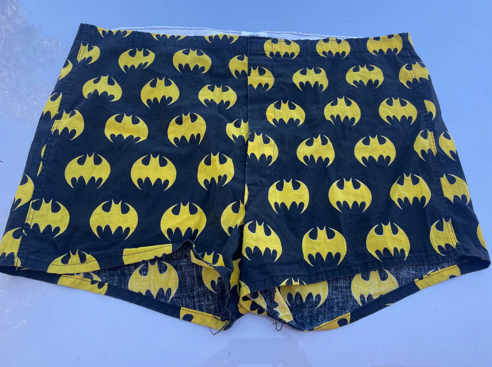 1980s Batman Boxer Shorts Vintage USED Size XL-XXL DC Comics Made In USA
