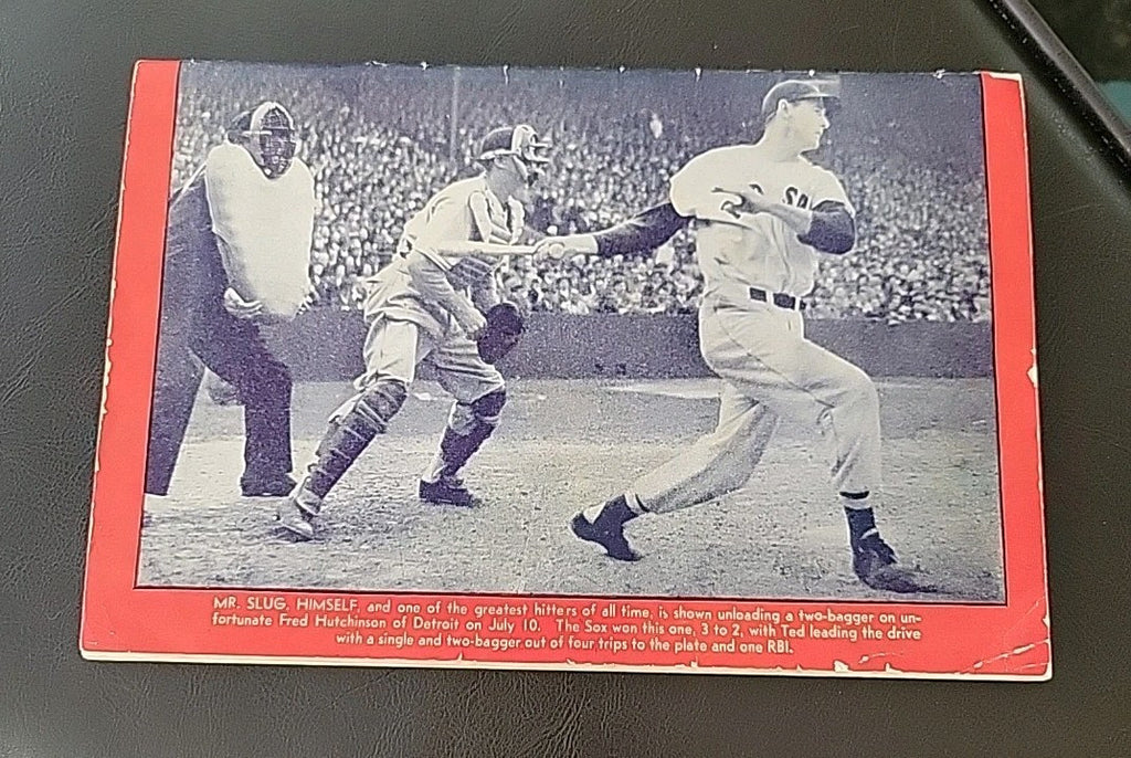 1946 Program  Boston Globe Red Sox AL Champs Mag w/ FULL POSTER Ted Williams