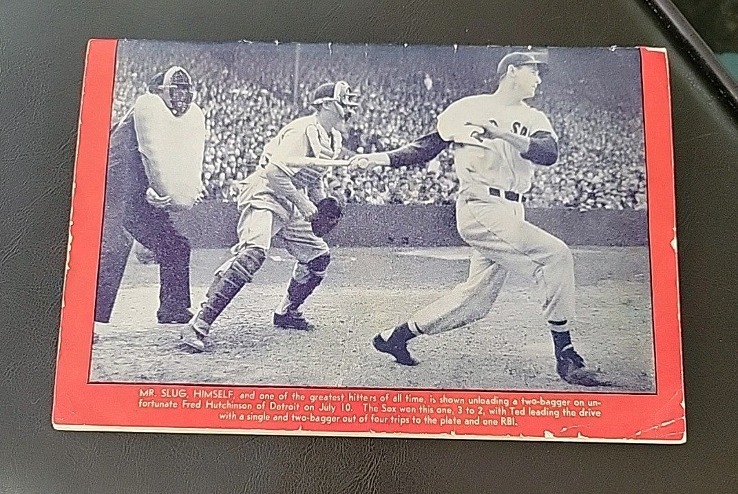 1946 Program  Boston Globe Red Sox AL Champs Mag w/ FULL POSTER Ted Williams