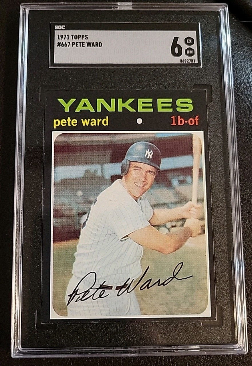 1971 Topps Baseball  #667 Pete Ward SGC 6  Ex/Mt  Looks Better Than Grade